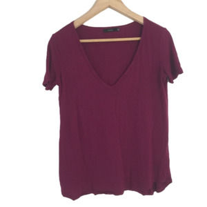 Talula Deep V-Neck Basic T-Shirt